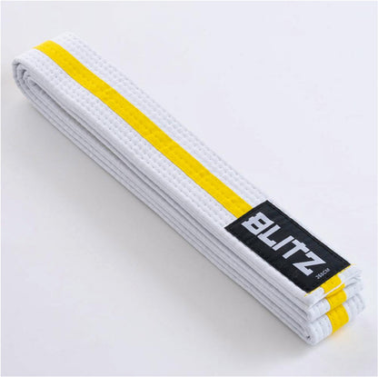 Blitz Sho Grade - White Belt with Coloured Stripe