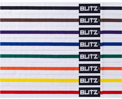 Blitz Sho Grade - White Belt with Coloured Stripe
